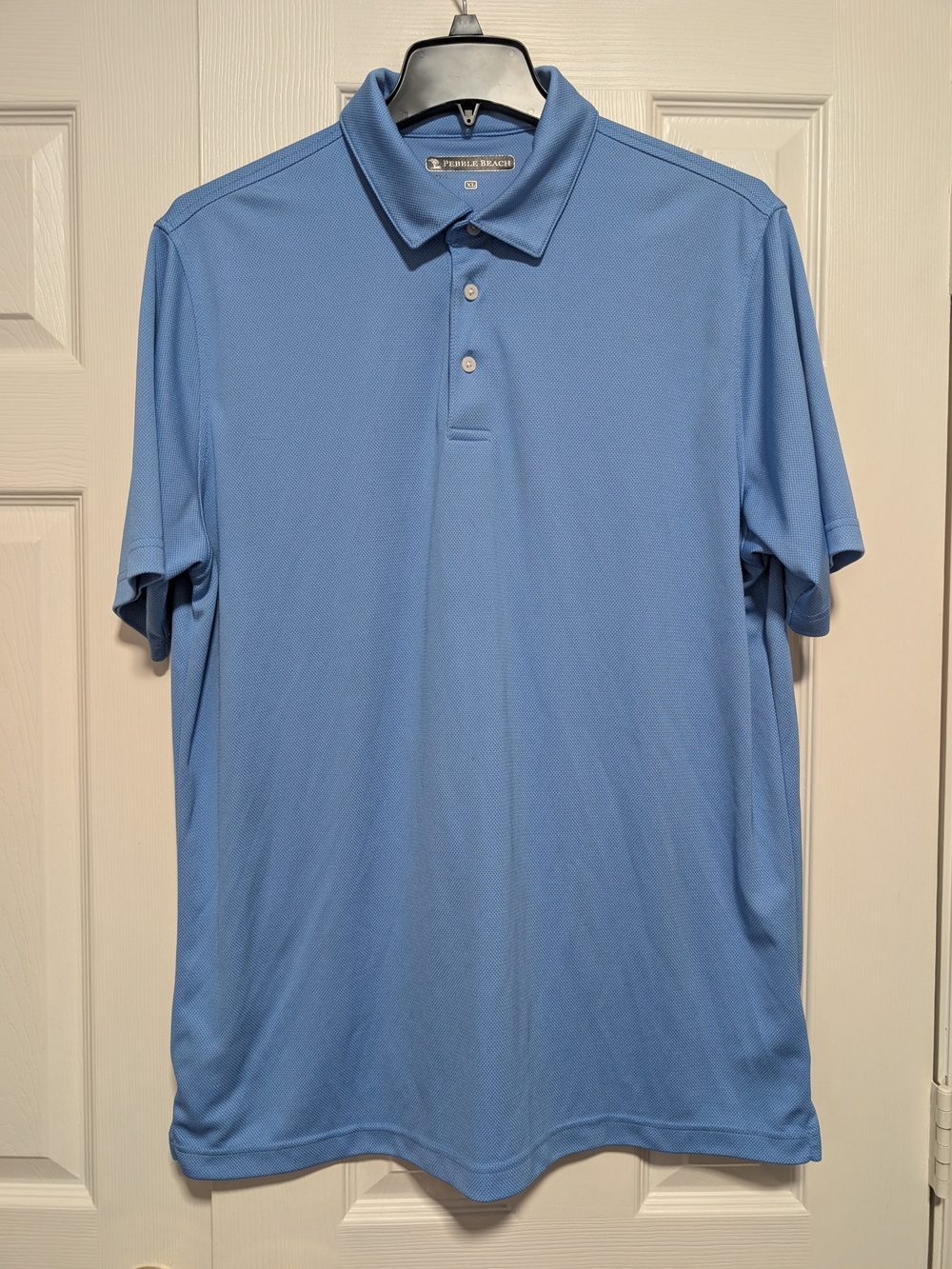 Pebble Beach Sky Blue Short-Sleeve Polo